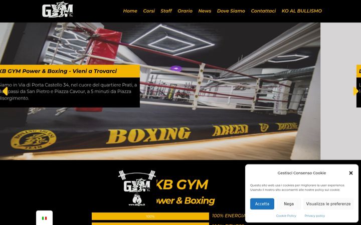 Screenshot of kbgym.it