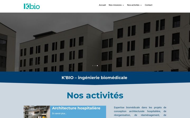 Screenshot of kbio-conseil.fr