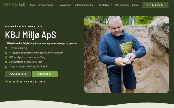 Snímek obrazovky kbj-miljo.dk