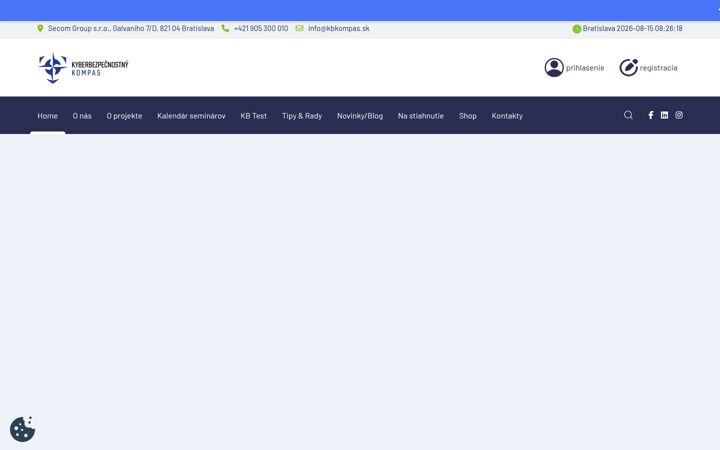 Screenshot of kbkompas.sk