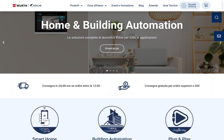 Screenshot of kblue.it