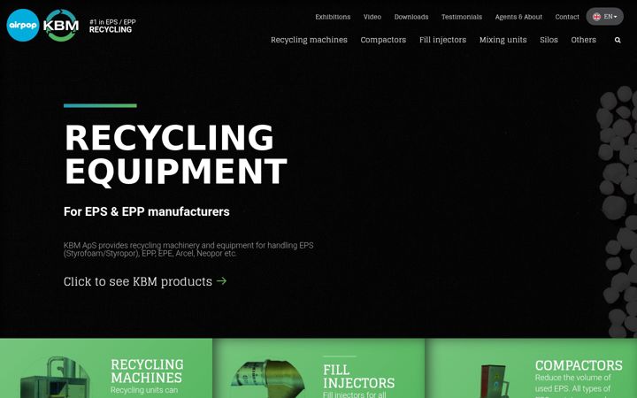 Screenshot of kbm-recycling.com