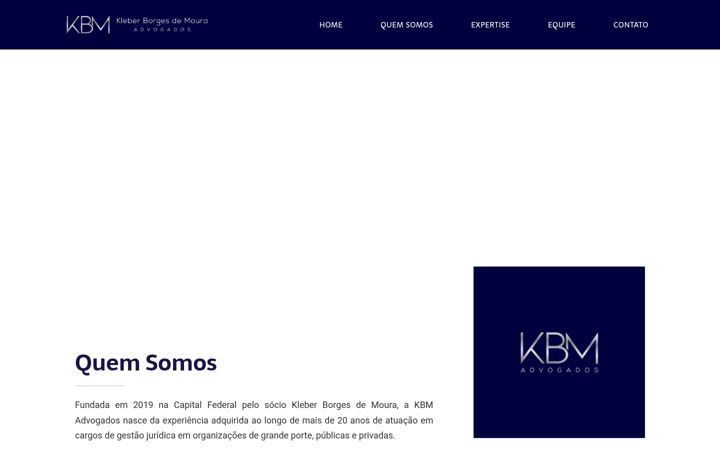 Screenshot of kbmadvogados.com.br