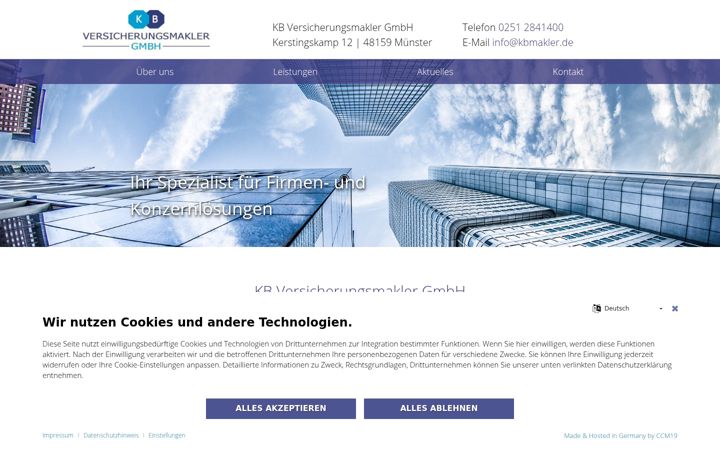 Screenshot of kbmakler.de