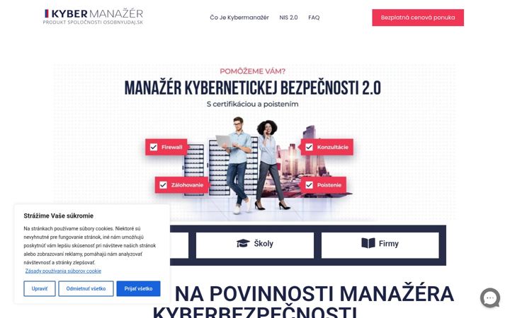 Screenshot of kbmanazer.sk