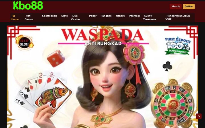 Screenshot of kbo88.net