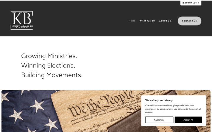 Screenshot of kbpartners.org