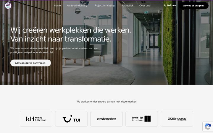 Screenshot of kbproject.nl