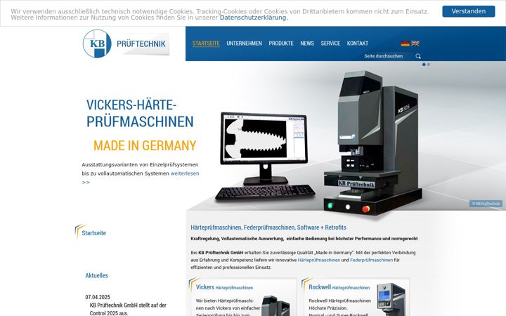 Screenshot of kbprueftechnik.de