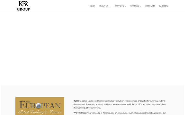 Screenshot of kbr-group.com