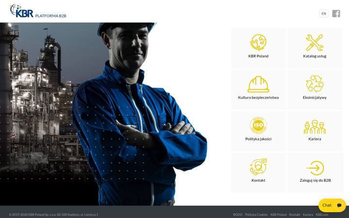 Screenshot of kbr-poland.com