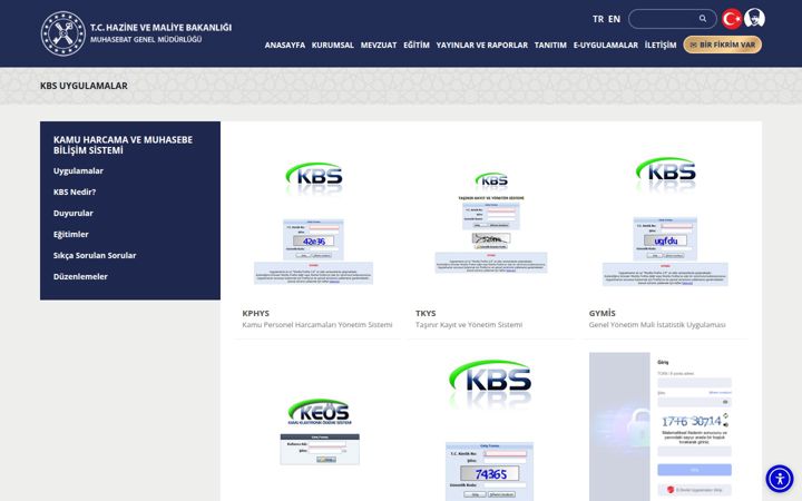 Screenshot of kbs.gov.tr