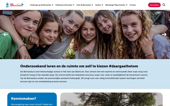 Screenshot of kbsbernardus.nl