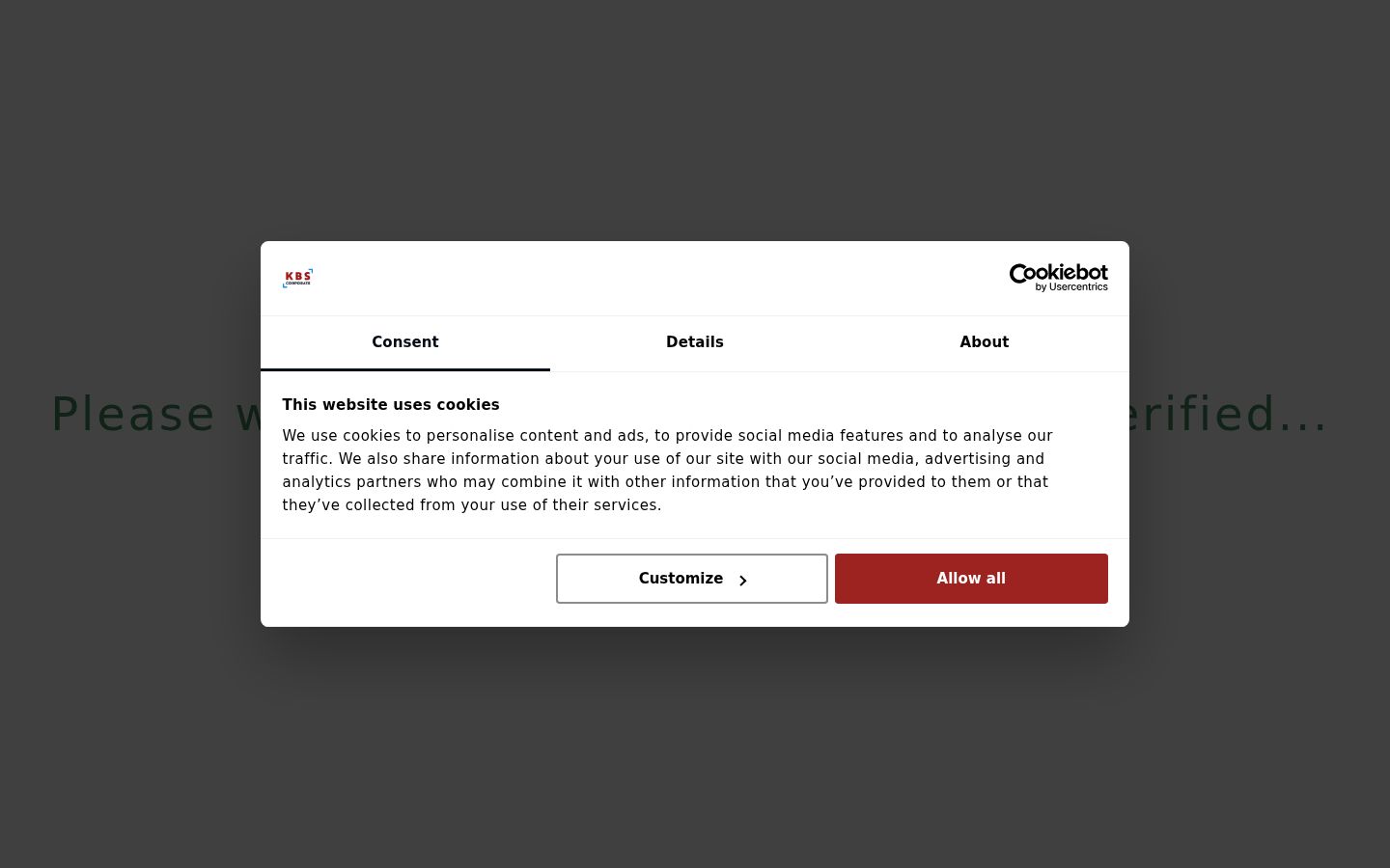 Captura de ecrã do banner de consentimento apresentado antes de qualquer interação