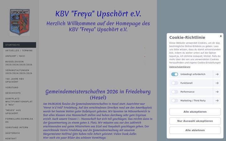 Screenshot of kbv-upschoert.de