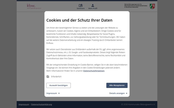 Screenshot of kbw-online.de