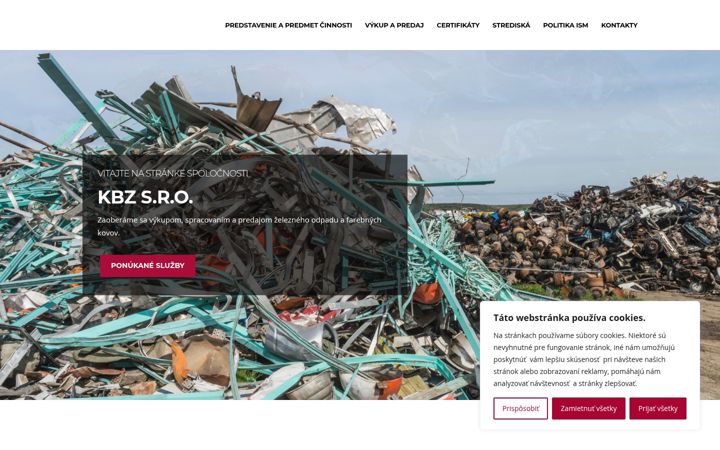 Screenshot of kbz.sk