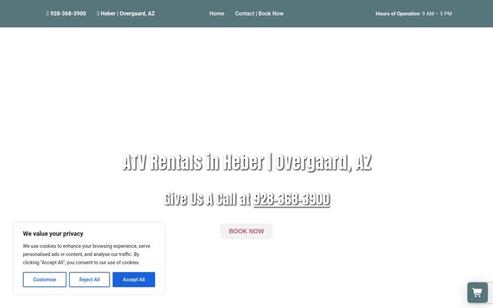Screenshot of kcatvrentals.com