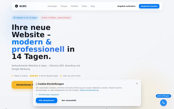 Screenshot of kcbysolutions.com