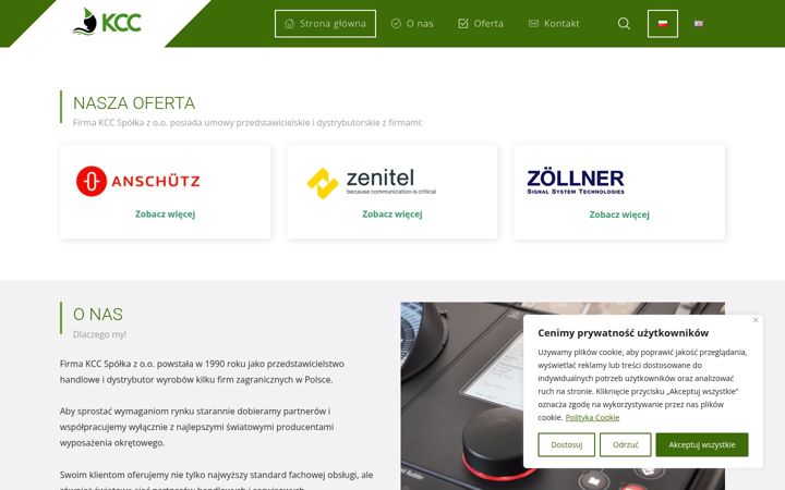 Screenshot of kcc.com.pl