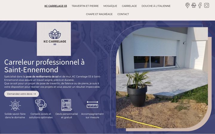 Screenshot of kccarrelage03.fr