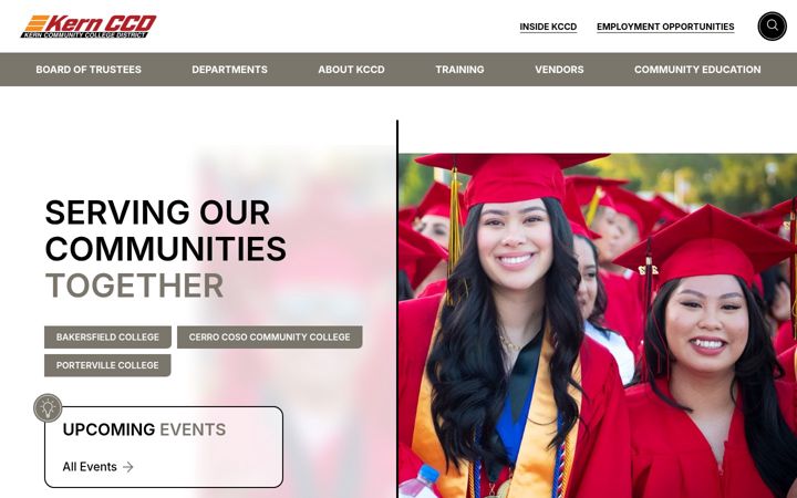 Screenshot of kccd.edu