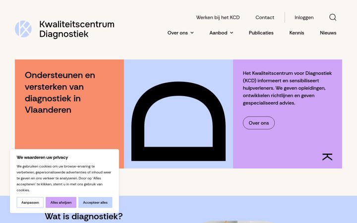 Screenshot of kcdvzw.be