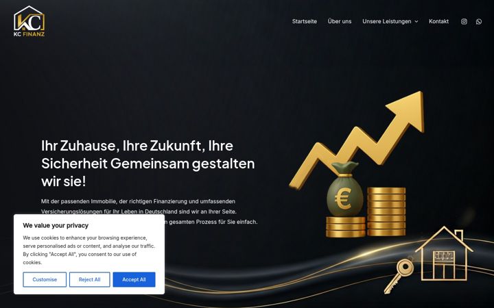Screenshot of kcfinanz.com