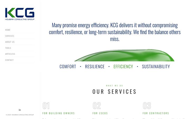 Screenshot of kcg.energy