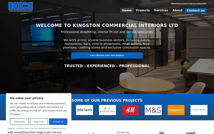 Screenshot of kcihull.co.uk