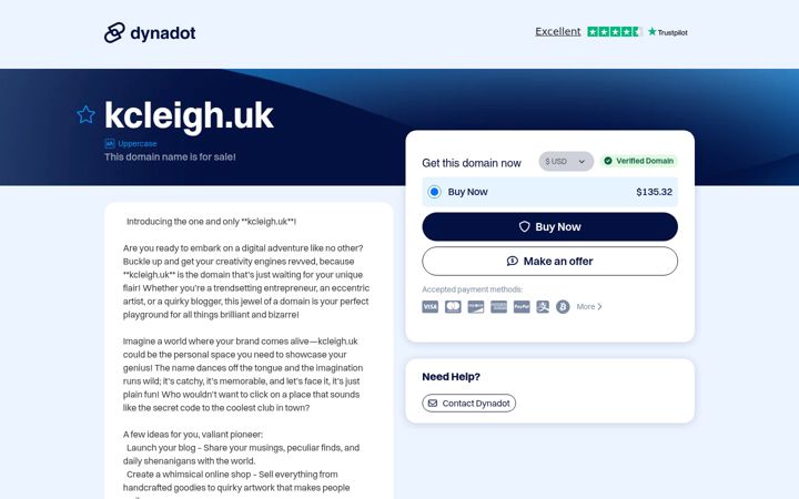 Screenshot of kcleigh.uk