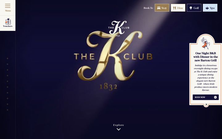Screenshot of kclub.ie