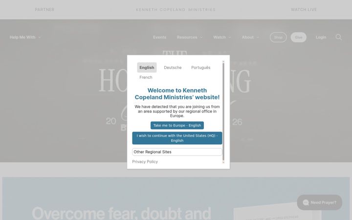 Screenshot of kcm.org