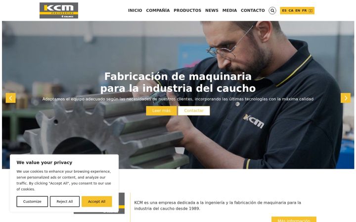 Screenshot of kcmen.net