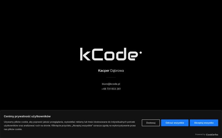 Screenshot of kcode.pl
