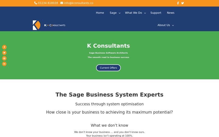 Screenshot of kconsultants.co
