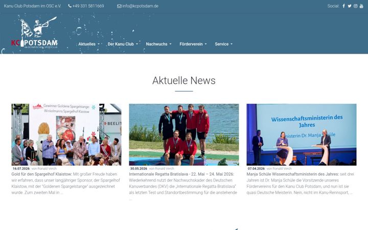 Screenshot of kcpotsdam.de