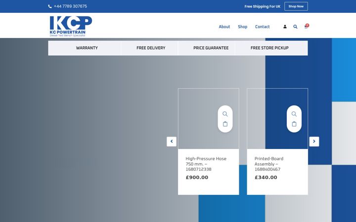 Screenshot of kcpowertrainsystem.co.uk