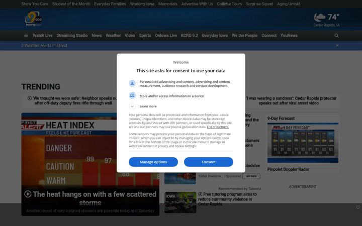 Screenshot di kcrg.com