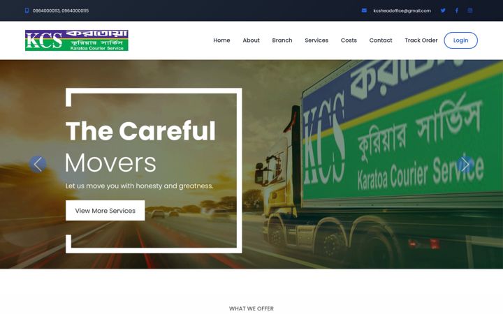 Screenshot of kcs-bd.com