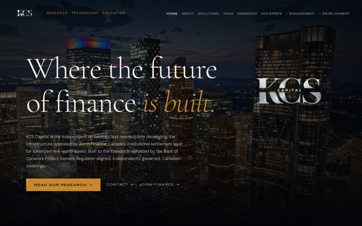 Screenshot of kcs-capital.com