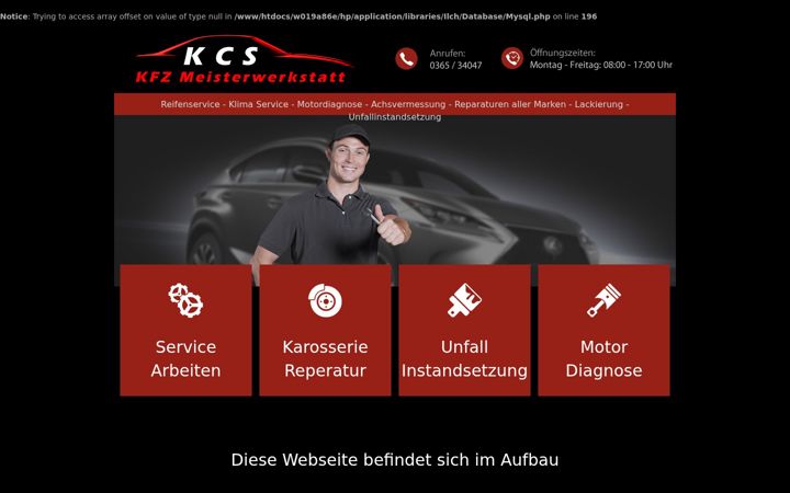 Screenshot of kcs-gera.de