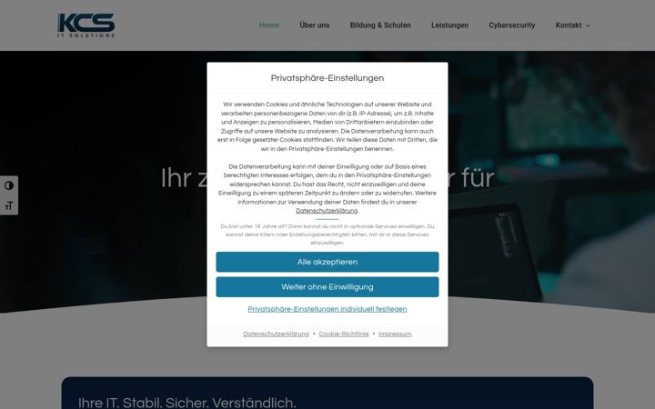 Screenshot of kcs-it.net
