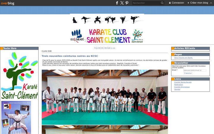 Screenshot of kcsaintclement.com