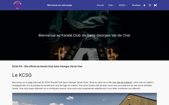 Screenshot of kcsg.fr