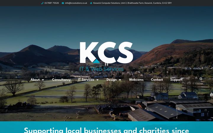 Screenshot of kcssolutions.co.uk