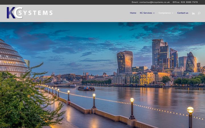 Screenshot of kcsystems.co.uk