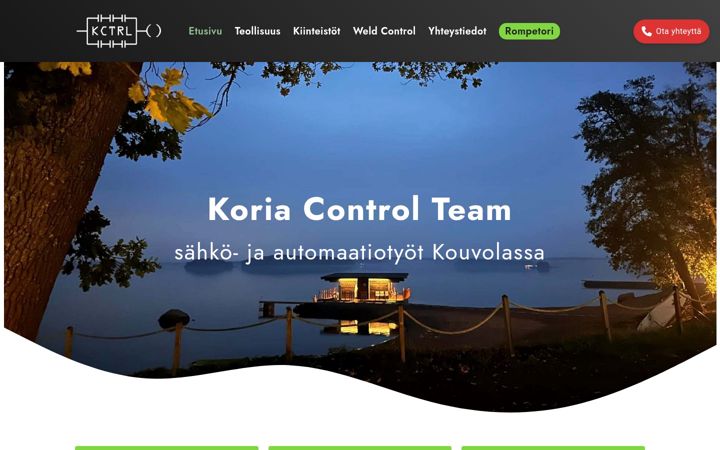 Posnetek zaslona kctrl.fi
