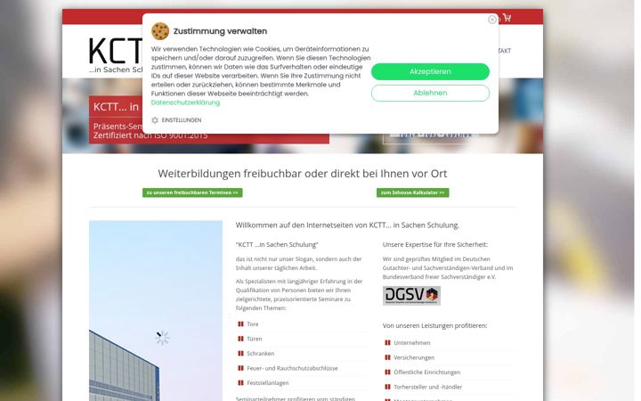 Screenshot of kctt.de