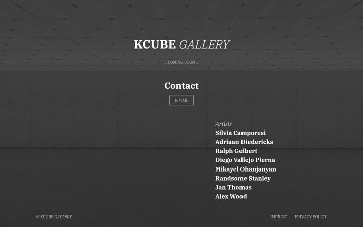 Screenshot of kcubegallery.com
